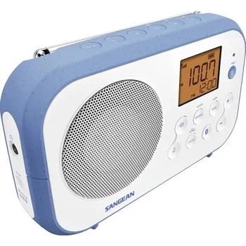 Radiopřijímač Sangean PR-D12 BT A500437 stolní rádio, AM, FM, Bluetooth, bílá, modrá