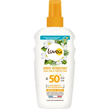 Přípravek na opalování LOVEA Spray Hydratant SPF 50+ Très Haute Protection Hydratační opalovací sprej SPF50+, 150 ml
