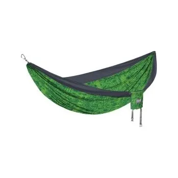 Houpací síť Eno DoubleNest Print - Giving Back OutsideLNT/Charcoal zelená