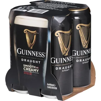 Pivo Guinness Guinness Stout Draught tmavé svrchně kvašené 4x0,44l