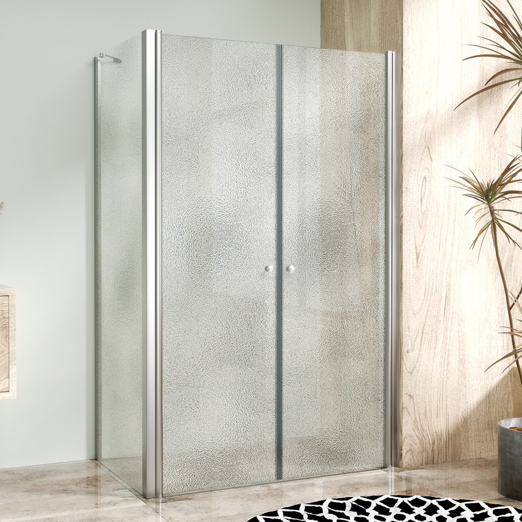 WellMall BETA COMBI Chrom 120x70 Grape Obdélníkový sprchový kout bez vaničky, skladem