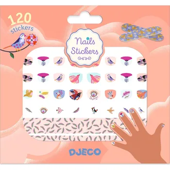 kreativní sada Manikúra – nálepky na nehty pro malé parádnice - Peříčka