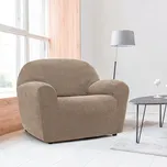 Super strečové potahy NIAGARA oříšková křeslo (š. 70 - 110 cm) 75761250