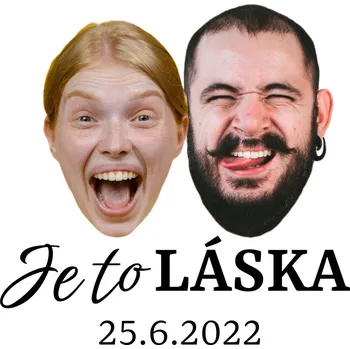 Svatební dekorace Svatební tetovačky č.7 (12 ks) - Je to LÁSKA + datum