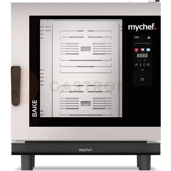Elektrický konvektomat, pekařský, automatický systém mytí, 6x600x400 mm, 12,6 kW, 400 V | MYCHEF, BAKE PRO 6E