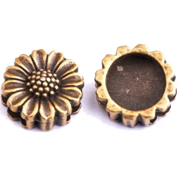 Dětské navlékací korálky Kovové korálky 7x16mm mosaz