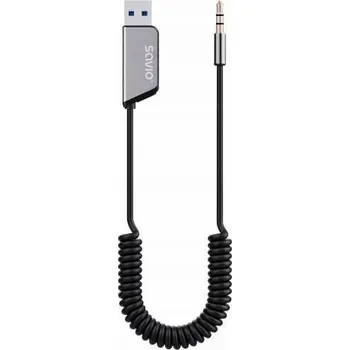 FM transmitter Savio TR-16 Transmitter AUX adaptér s funkcí handsfree Bluetooth 5.3 Google Assistant/Siri