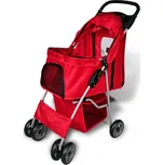 Kočárek pro psa červený Červená 170055