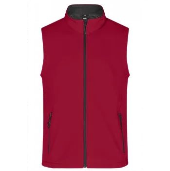 Pánská vesta Pánská softshellová vesta ALTISPORT NoPrint NP/ALM8211NJ RED/BLACK S