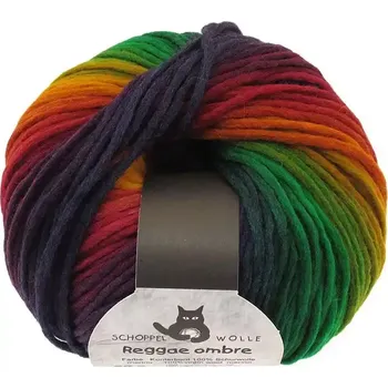 Příze Schoppel Wolle Reggae ombré 1505 Kunterbunt (Příze merino Reggae ombré 1505 Kunterbunt)
