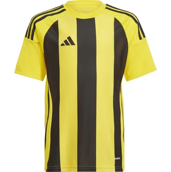 Chlapecké tričko Adidas Teamsport Striped 24 krátký rukáv žlutá/černá UK Junior XXS