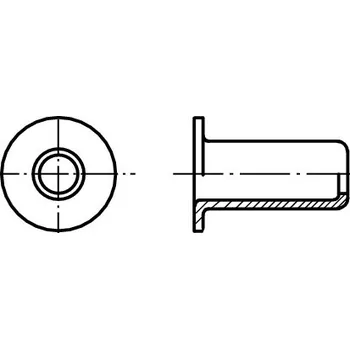Nýt nýt trubkový mosaz NI 5 mm