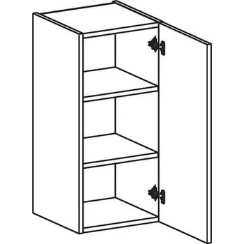 Kuchyňská skříňka EBS EH301DBLP Skříňka horní, 30 cm, bílá lesk