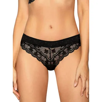 Kalhotky Dámské brazilkové kalhotky Róža LaGerta černá, VELIKOST S