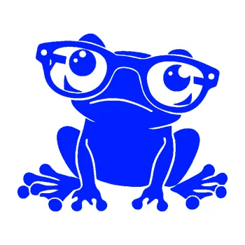 Samolepící dekorace SAMOLEPKA Žába 011 levá kouká s brýlemi (19 - modrá dynamic) NA AUTO, NÁLEPKA, FÓLIE, POLEP, TUNING, VLASTNÍ TEXT, TISK, AUTOSAMOLEPKY.cz, POLEPY, OBRÁZEK, LOGO, SAMOLEPKY