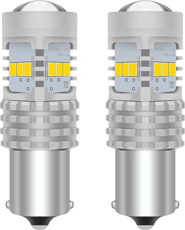 LED P21W BA15S denní svícení - ledpodsviceni.cz, 2x10W, 1.500lm, 12V