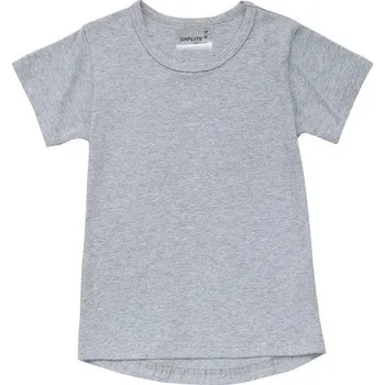 Dětské jednobarevné TRIČKO (vel. 90-140) Barva: Šedá, Velikost: 2 roky (90)