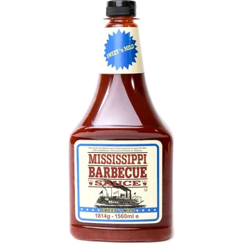 Omáčka Mississippi Barbecue Sauce Sweet 'n Mild 1560ml (1814g)