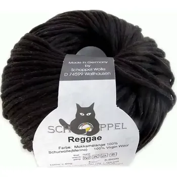 Příze Schoppel Wolle Reggae 7693 M Mokkamelange (Příze merino Reggae 7693 M Mokkamelange)