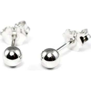 Náušnice Zlaté náušnice pecky z bílého zlata