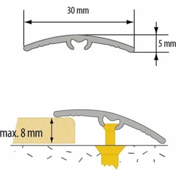 Lepicí páska PÁSKA ALIUM LW30 0,93M MAT STŘÍBRNÁ(16)