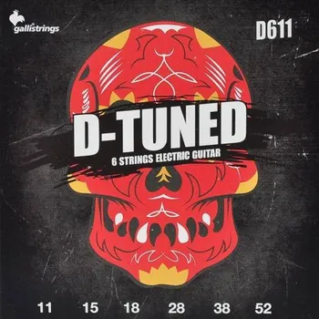 Struna pro kytaru a smyčcový nástroj Galli D-Tuned D-611, Struny na elektrickou kytaru