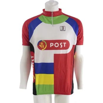 cyklistický dres Dres Biemme Post Danmark, krátký rukáv ,barevný, velikost XXXXL /odpovídá standardní velikosti XXL Plus/