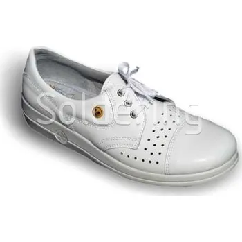 Pracovní obuv ESD polobotky TRAINER, bílé, velikost 37 - 101007760