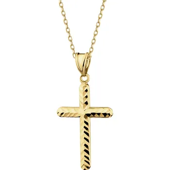 Přívěsek Zlatý přívěsek - kříž - AP538-4908