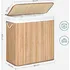 Koš na prádlo Textilomanie Leceby 150 l bambus