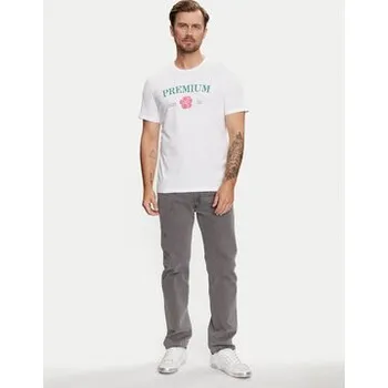 Pánské tričko Jack & Jones T-Shirt Jprblaalfie 12259673 Bílá Regular Fit XXL