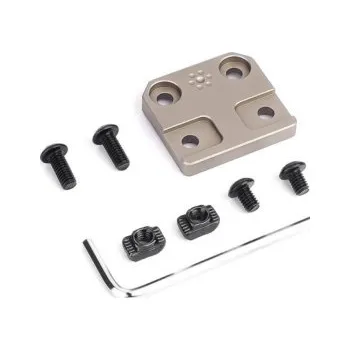 Airsoft Nízkoprofilová lišta A pro svítilnu R300/R600 na M-LOK & Keymod - Dark Earth + dárek zdarma