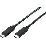 Kabel C-TECH USB 3.2, Type-C (CM/CM), PD 100W, 20Gbps, 2m, černý