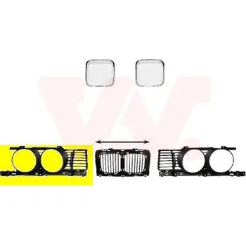 Příslušenství karosérie Mřížka chladiče VAN WEZEL 0635512