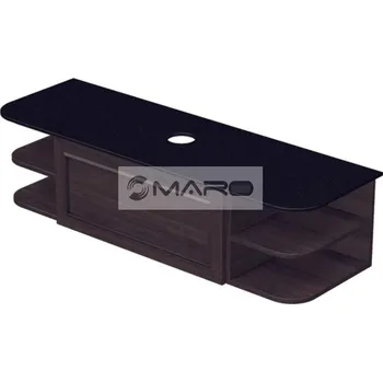 Koupelnový nábytek Smart50 Grifel Skříňka pod umyvadlovou mísu, s 1 zásuvkou, s výřezem O, závěsná, odklad L/P, 144 x 36,2 x 50 cm, tmavě hnědá, GRIF2 140 1Z RAD L/P 212