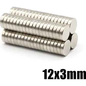 Dekorativní magnet Neodymový kulatý magnet 12x3 N35