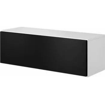 Obývací stěna Cama obývací sestava nábytku ROCO 3 (2xRO3+2xRO4+2xRO1) bílá/bílá/černá