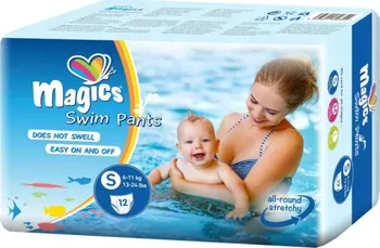Plenkové kalhoty Drylock Magics Swim Pants S 6-11 kg 12 ks