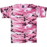 Dětské triko Rothco PINK CAMO - XL