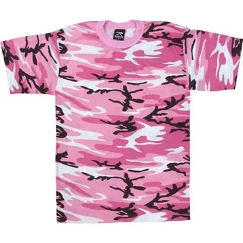 Chlapecké tričko Dětské triko Rothco PINK CAMO - XL