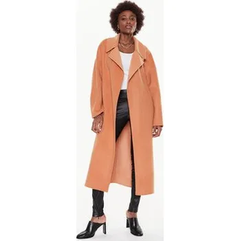 Dámský kabát Calvin Klein Vlněný kabát K20K205006 Oranžová Oversize 36
