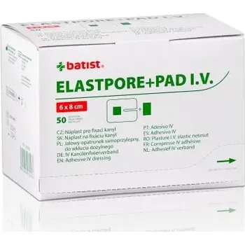 Zdravotnický materiál ELASTPORE+PAD I.V. sterilní náplast 6 x 8 cm 1320113503