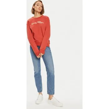 Oblečení a móda Tommy Hilfiger Mikina Modern Script WW0WW42615 Červená Regular Fit XL
