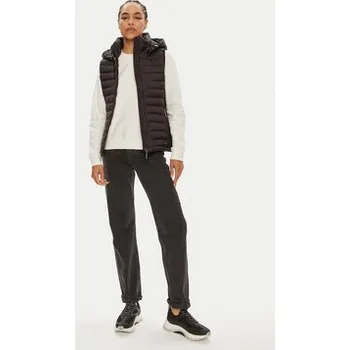 Pánská vesta Calvin Klein Vesta Lw Padded Waist Smocking K20K207107 Černá Slim Fit L