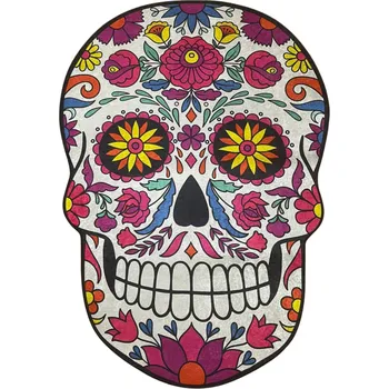 Koupelnová předložka Koupelnová předložka SKULL 80x120 cm vícebarevná