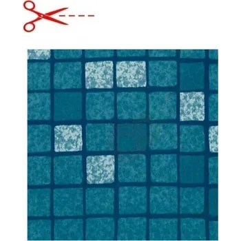 Bazénová fólie ELBE SBG Pearl - Mozaic Silver Lagoon 1,65 m šířka, 1 m délka, 1,6 mm tloušťka - metráž - cena je za m2