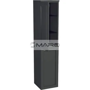 Koupelnový nábytek Smart50 Grifel Skříňka vysoká se 2 dveřmi 34,7 x 158 x 35 cm, závěsná, levá, zelená, GRIF SV 35 2D L 408