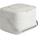 Joseph Joseph Světle šedá plastová nádoba na bioodpad Stack 4 l s uhlíkovým filtrem