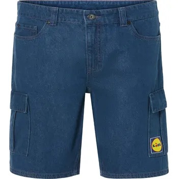 LIVERGY® Pánské džínové kraťasy LIDL (34, modrá)