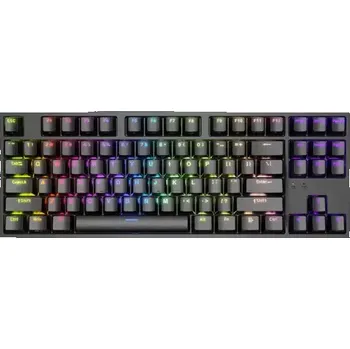 Klávesnice Genesis herní mechanická klávesnice THOR 404/RGB/Khail Box Brown/Drátová USB/US layout/Černá